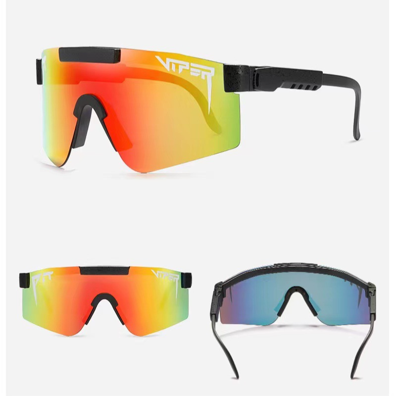Wholesale PC Large Frame Colorful Cycling Sunglasses 12pcs